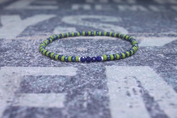Lapis Lazuli Bracelet, Mens Lapis Lazuli Jewelry, Mens Jewelry, Mens Beaded Bracelet, Friendship Bracelet, Gift for Men, Husband Gift