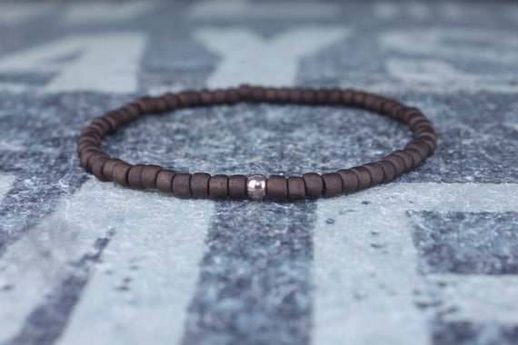 Mens Beaded Bracelet, Rose Gold filled, Bracelet Mens Gift, Gift Boyfriend, Bracelet, Couples Bracelet, Bead Bracelet, Gold Mens bracelet