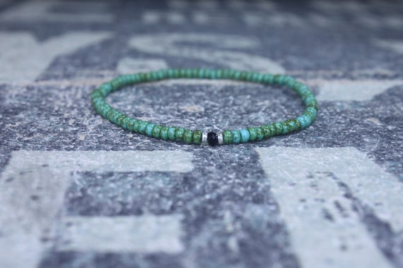 Black Onyx bracelet man, Onyx bracelet man, Beaded bracelet man, multicolor bracelet man, Mens rainbow bracelet, Mens gift, Anniversary gift