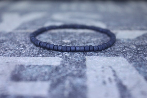 Couples Bracelet for Gift, Mens Bracelet, Mens Beaded Bracelet, Mens Gift for Boyfriend, Masculine Bracelet, Gray Bracelet Men, Husband gift