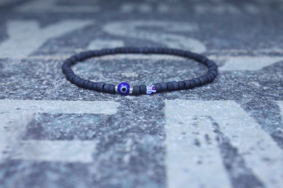 Kabbalah, Mens Beaded Bracelet, Anniversary Gift, Evil Eye Bracelet, Men Gift, Gift for Boyfriend, Bracelet, Couples Bracelet, Bead Bracelet