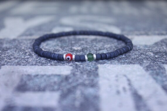 Jade Bracelet, Mens Jewelry, Minimalist Bracelet, Evil Eye Gifts for Men, Anniversary Gift, Birthday Gift, Gift for Husband, Boyfriend Gift