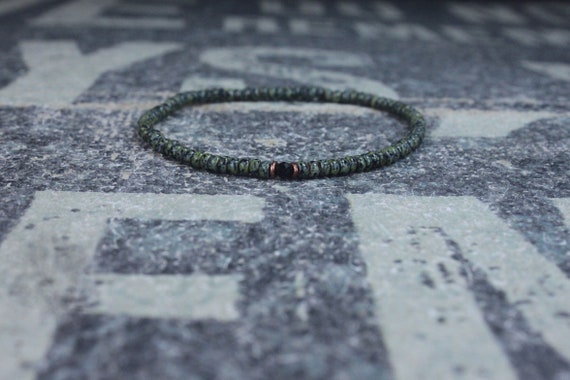 Mens Black Tourmaline Bracelet Men Jewelry, Tourmaline bracelet men, Gift Men Anniversary Birthday Gift, October birthstone Boyfriend Gift 5