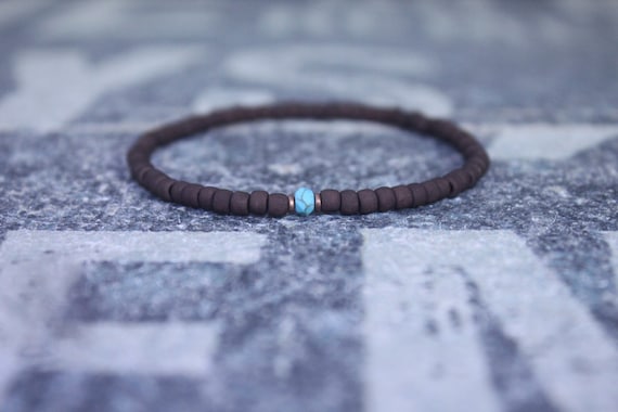 Turquoise Bracelet, Mens gifts, Gemstone bracelet, Mens Bracelet, Birthstone Bracelet, Couples Bracelet, Anniversary Gift, Beaded Bracelet