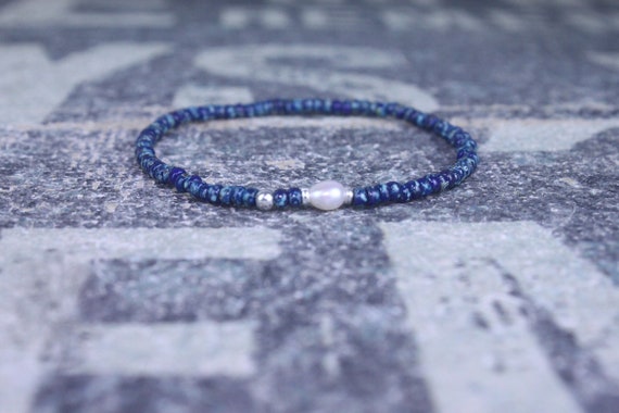Mens Pearl bracelet, Mens Gift, Love Bracelet, Gift for Men, Boyfriend Gift, Husband Gift, Gift for Boyfriend, Gift for Husband, Couples