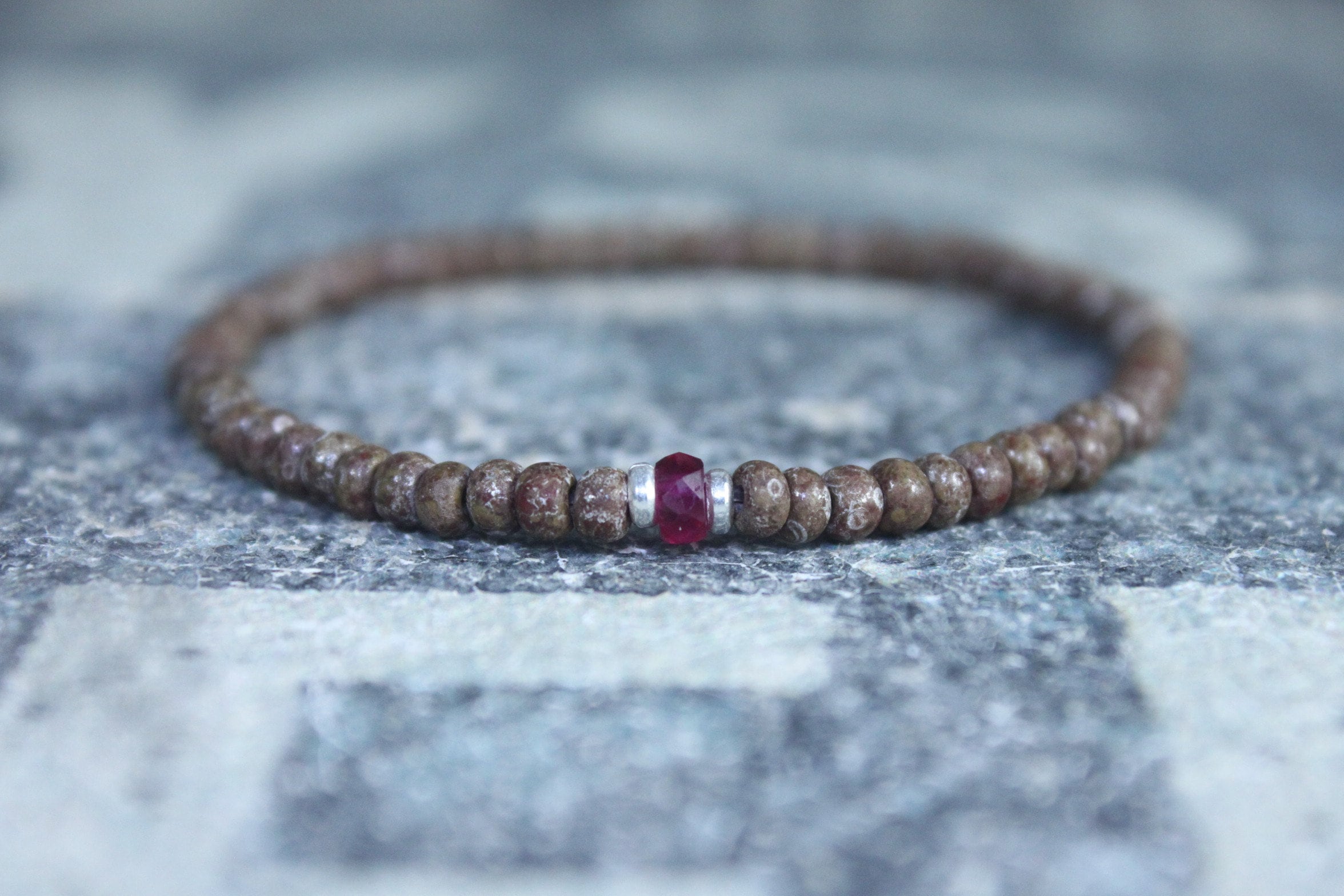 Ruby Bracelet for Men Men Ruby Bracelet Husband Gift Mens Etsy