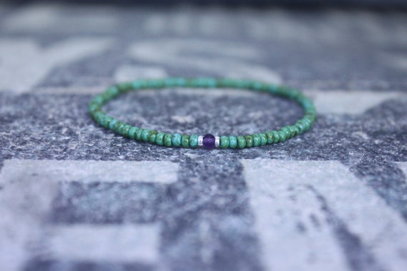 Amethyst Bracelet, Birthstone Bracelet, Gemstone Bracelet, Beaded Bracelet, gift for Men, Mens Gift, Bead Bracelet, Friendship Bracelet