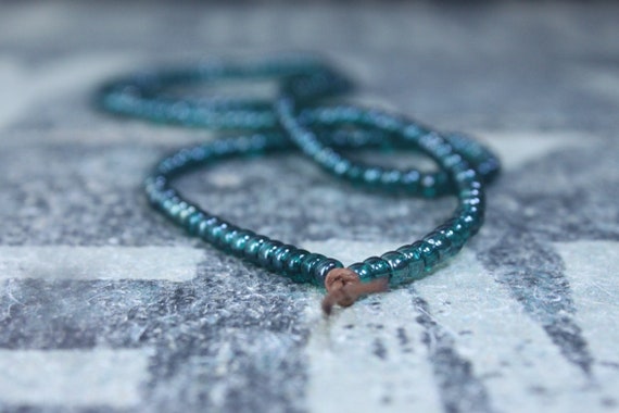 Mens Necklace, Mens Beaded Necklace, Long Necklace for Men, Metal Free Necklace without Clasp, No Clasp Necklace, Bead Necklace, Mens Gift