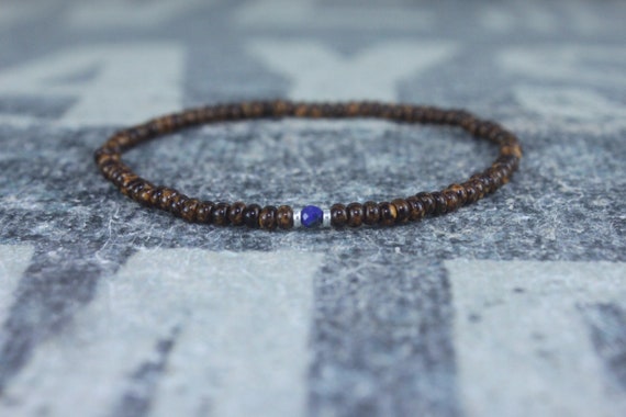 Lapis Lazuli Bracelet, Mens Lapis Lazuli Jewelry, Mens Jewelry, Mens Beaded Bracelet, Friendship Bracelet, Gift for Men, Husband Gift