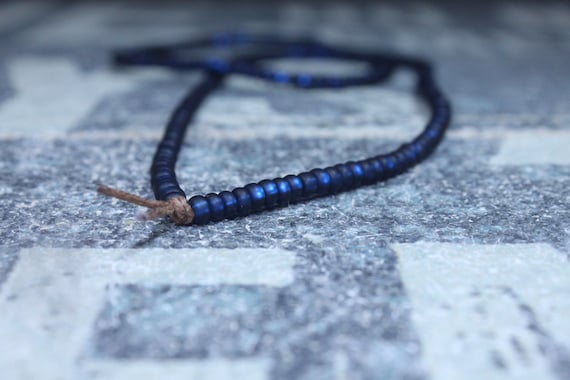 Mens Necklace, Mens Beaded Necklace, Long Necklace for Men, Metal Free Necklace without Clasp, No Clasp Necklace, Bead Necklace, Mens Gift