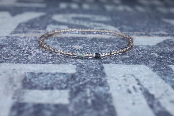 Peridot Bracelet men, Smoky Quartz Bracelet, Boyfriend Gift for Him, Beaded Bracelet, Friendship Bracelet, Mens Jewelry Minimalist Bracelet
