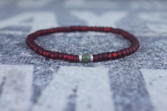 Mens Jade Bracelet, Mens Jewelry, Minimalist Bracelet, Gifts for Men, Anniversary Gift, Birthday Gift, Gift for Husband, Boyfriend Gift S2