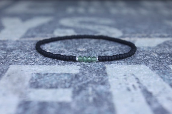Jade Bracelet, Mens Jewelry, Minimalist Bracelet, Gifts for Men, Anniversary Gift, Birthday Gift, Gift for Husband, Boyfriend Gift