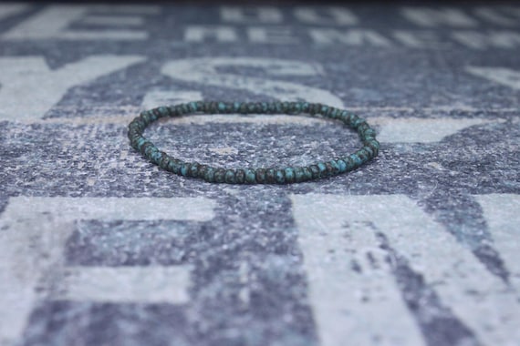 Mens Beaded Bracelet, Mens Bracelet, Minimalist jewelry, Green Bracelet, Mens Jewelry, Beaded Bracelet, Boyfriend Gift, Men's Gift
