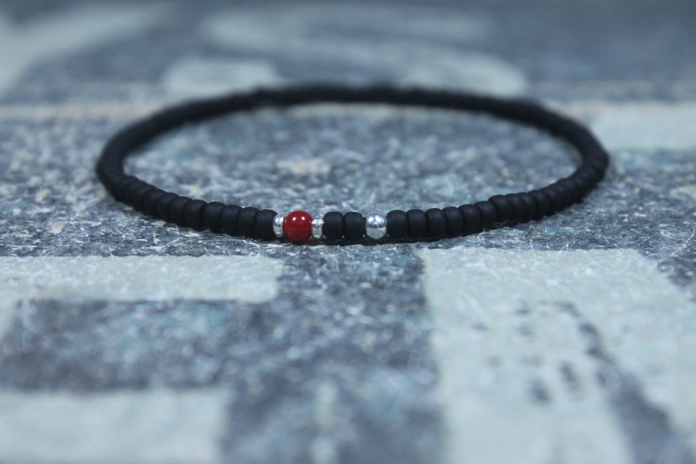 Coral bracelet Mens Gift Red Coral Bracelet Gift for Men