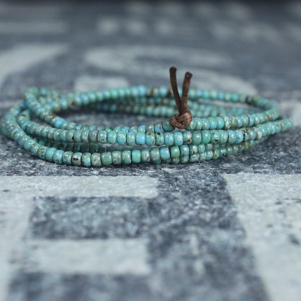 Mens Beaded Necklace Etsy