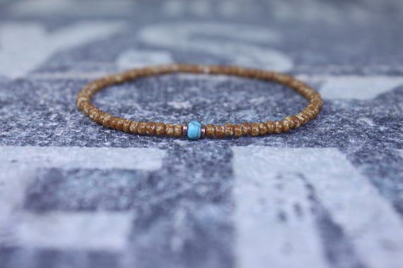 Turquoise Bracelet, Mens gifts, Gemstone bracelet, Mens Bracelet, Birthstone Bracelet, Couples Bracelet, Anniversary Gift, Beaded Bracelet
