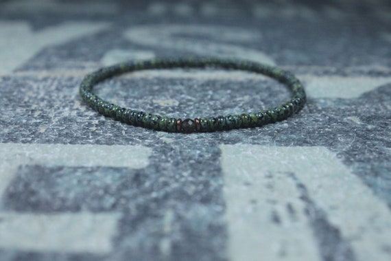 Husband Gift, Smoky Quartz Bracelet, Boyfriend Gift, Gift for Him, Beaded Bracelet, Friendship Bracelet, Mens Jewelry Minimalist Bracelet