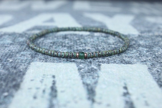 Jade Bracelet, Mens Jewelry, Minimalist Bracelet, Gifts for Men, Anniversary Gift, Birthday Gift, Gift for Husband, Boyfriend Gift