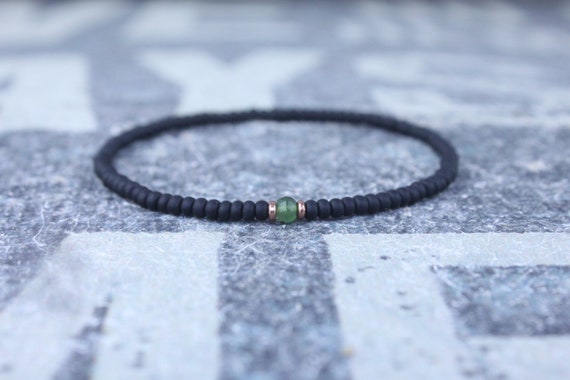 Jade Bracelet, Mens Jewelry, Minimalist Bracelet, Gifts for Men, Anniversary Gift, Birthday Gift, Gift for Husband, Boyfriend Gift