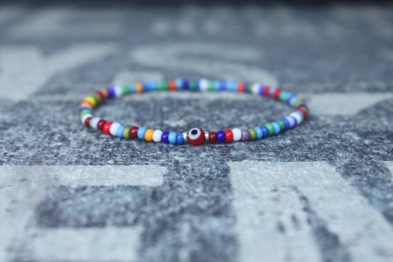 Kabbalah, Mens Beaded Bracelet, Anniversary Gift, Evil Eye Bracelet, Men Gift, Gift for Boyfriend, Bracelet, Couples Bracelet, Bead Bracelet