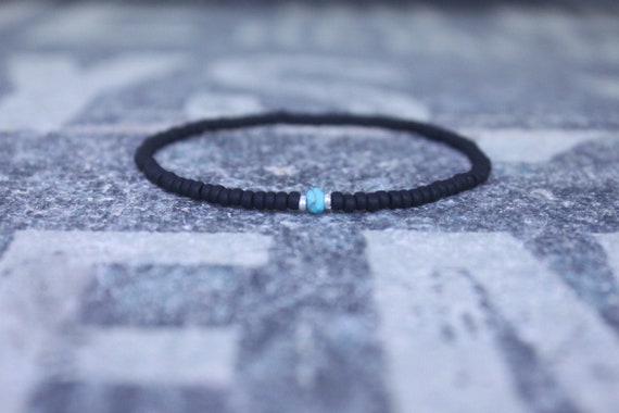 Turquoise Bracelet, Mens gifts, Gemstone bracelet, Mens Bracelet, Birthstone Bracelet, Couples Bracelet, Anniversary Gift, Beaded Bracelet