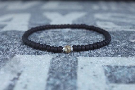 Opal Bracelet, Peruvian Opal, Mens Jewelry, Boho Bracelet, Minimalist Bracelet, Mens Gift, Boyfriend Gift, Gift for Men