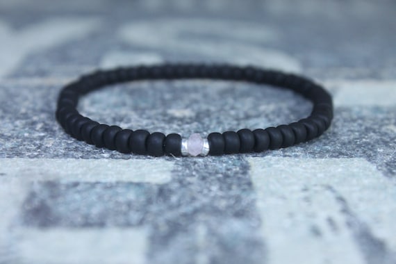 Rose quartz bracelet for men deals