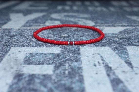 Coral bracelet, Mens Gift, Red Coral Bracelet, Gift for Men, Boyfriend Gift, Husband Gift, Gift for Boyfriend, Gift for Husband, Couples