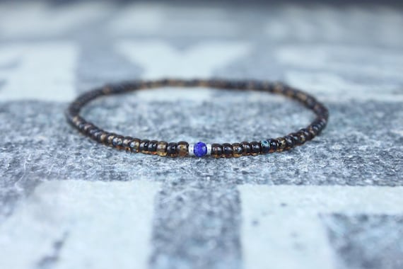 Lapis Lazuli Bracelet, Mens Lapis Lazuli Jewelry, Mens Jewelry, Mens Beaded Bracelet, Friendship Bracelet, Gift for Men, Husband Gift