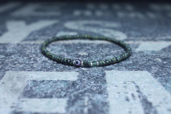 Mens Jade Bracelet, Evil Eye Mens Jewelry, Minimalist Bracelet, Gifts for Men, Anniversary Gift, Birthday Gift, Gift Husband, Boyfriend Gift