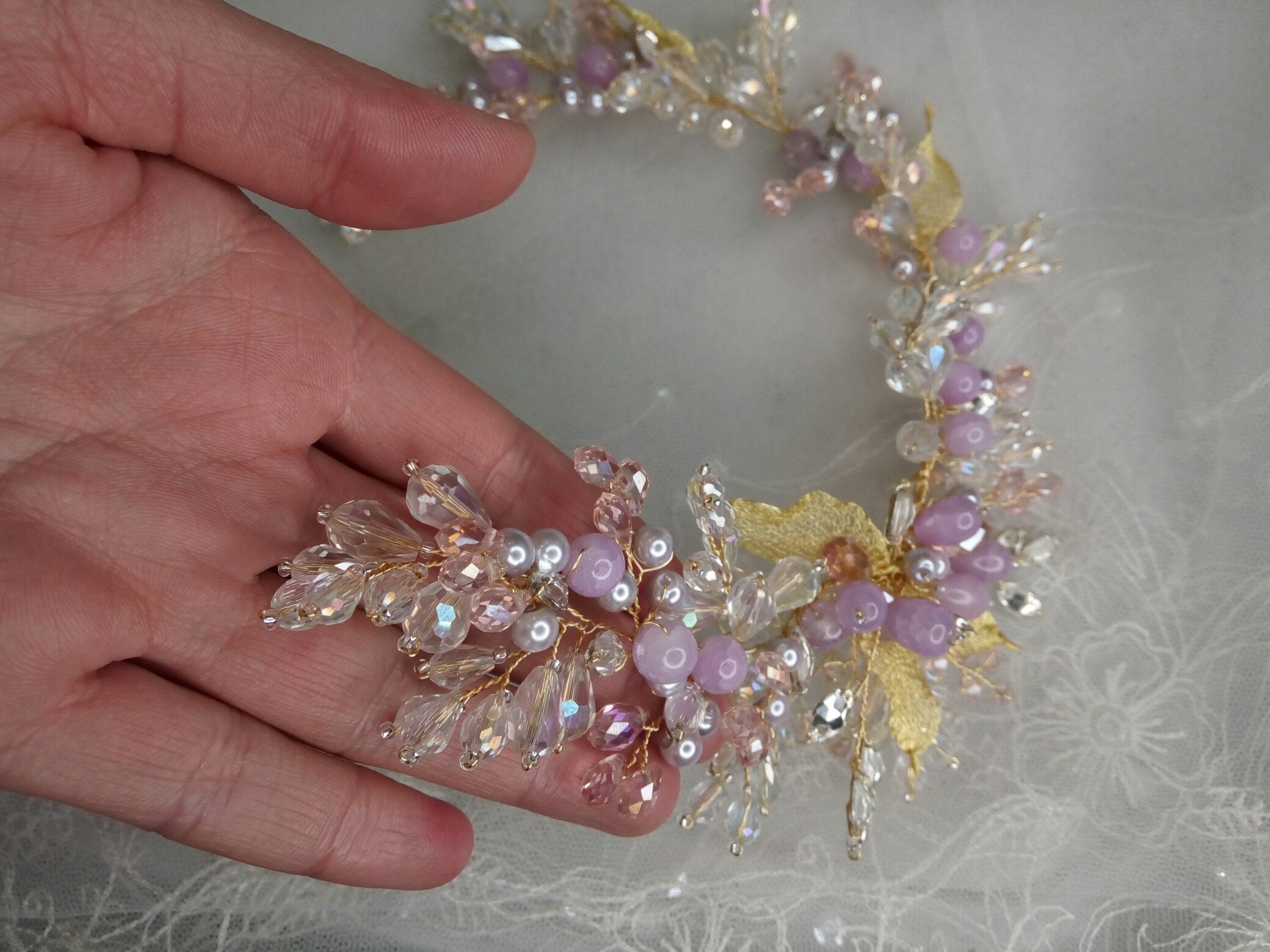 bridal headpieces crystal