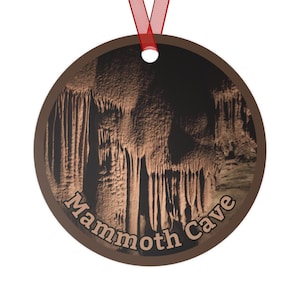 Mammoth Cave National Park Keepsake Ornament, Can be Personalized, Metal Ornament