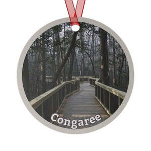 Congaree National Park Keepsake Ornament, Can be Personalized, Metal Ornament