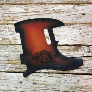 Leather Pick Guard / Leather Telecaster Pickguard / Carved Leather Pickguard / Telecaster Leather Pickguard