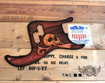 Golpeador de cuero tallado para Fender Precision Bass / Golpeador de cuero Fender / Golpeador de Fender Precision Bass / Golpeador Fender