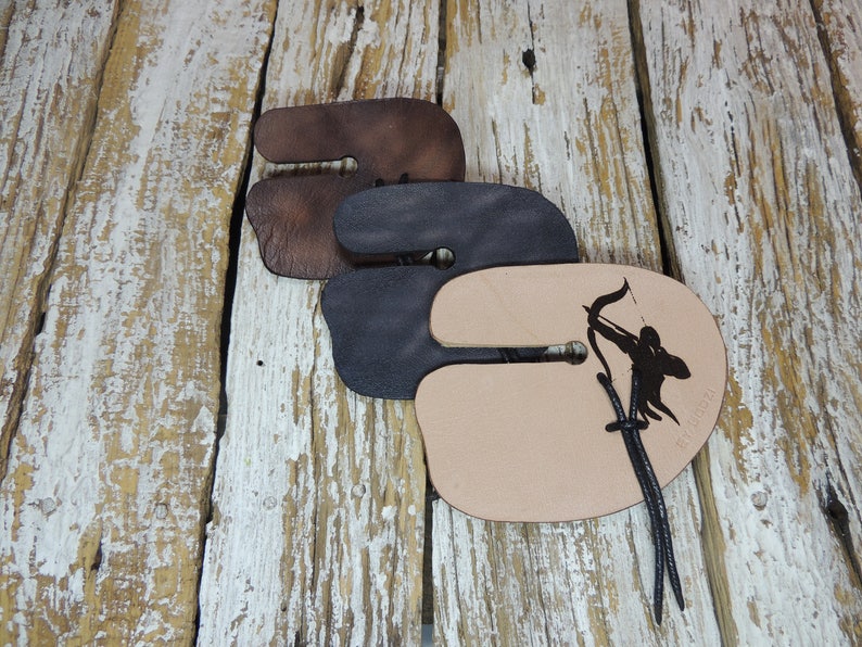Archery Tab / Archery Shooting Tab / Leather Archery Tab / Etsy