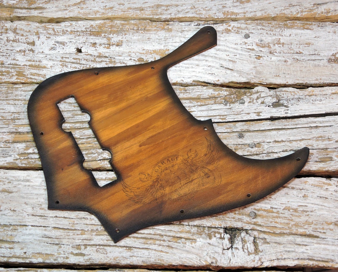 Carved Leather Pickguard for Fender Jazz Bass / Leather Fender Etsy
