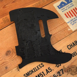Leather Pick Guard / Leather Telecaster Pickguard / Carved Leather Pickguard / Telecaster Leather Pickguard