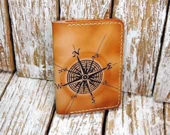 Personalized Leather Passport Wallet / Passport Cover   / Leather Passport Holder / Leather Cover For Passport