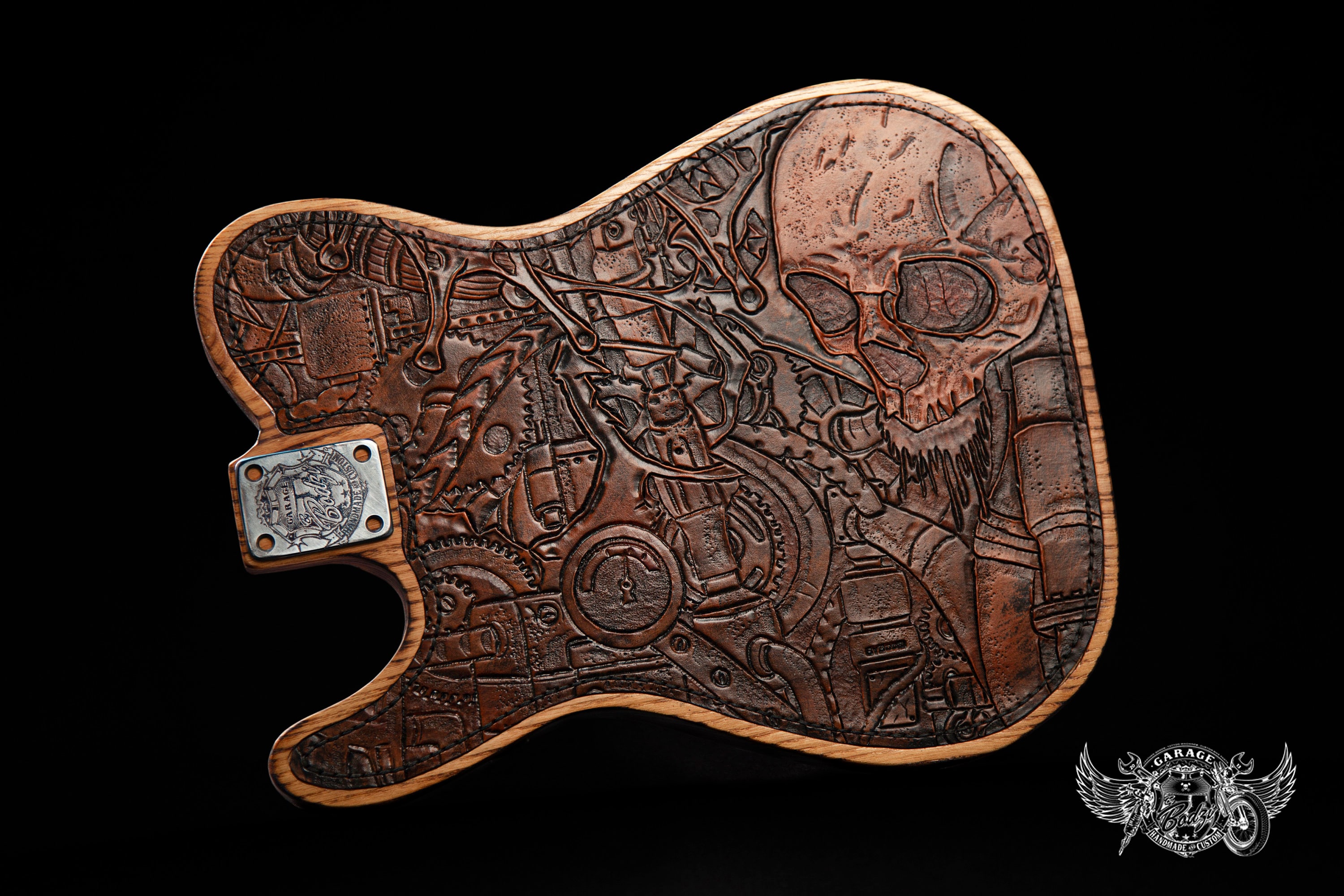 Carved Leather Covered Telecaster Body / Carved Leather Carved Leather Covered Telecaster Body / Carved Leather