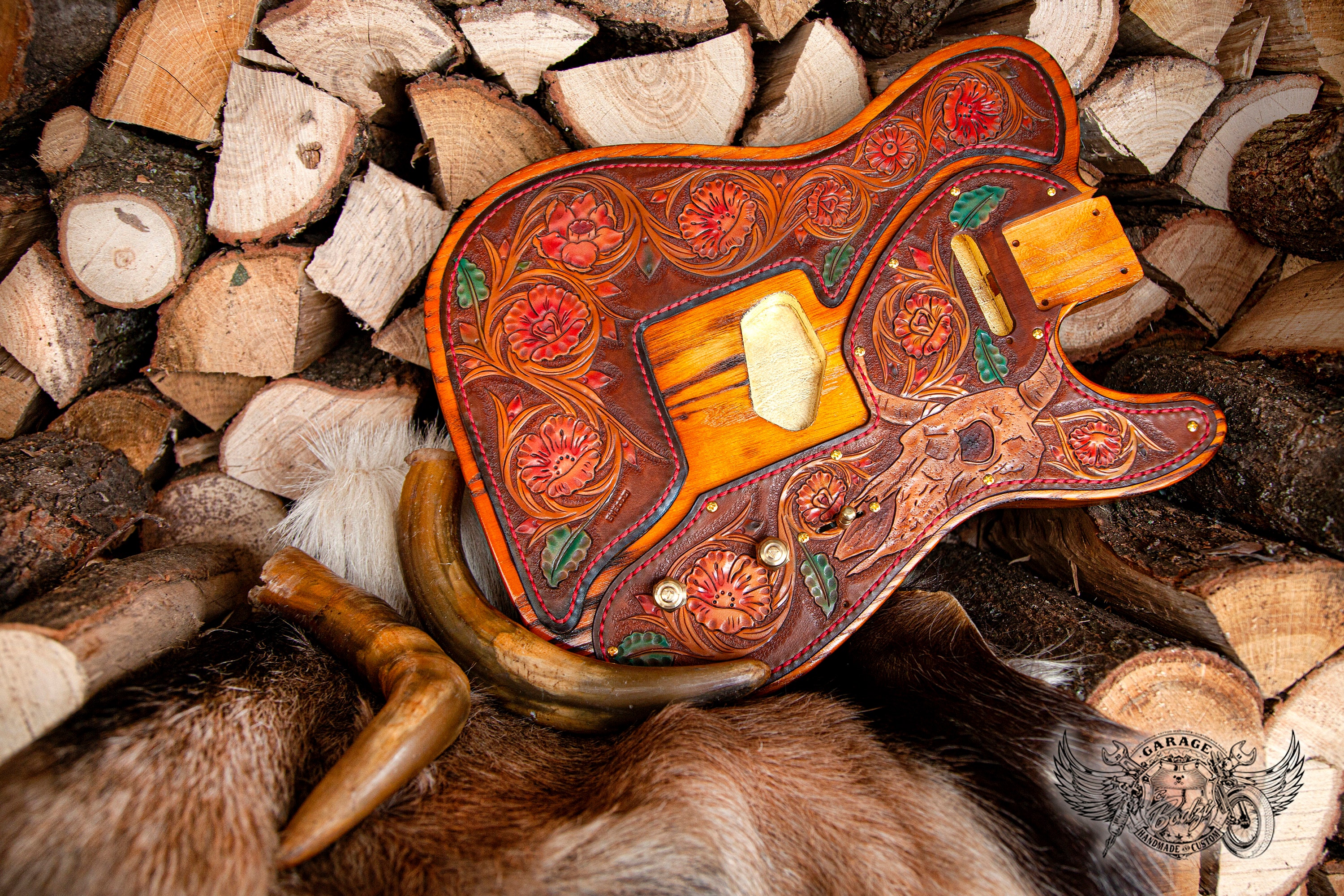 leather telecaster body