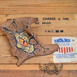 Custom Pickguard for Telecaster - Unique Golden Dragons Eye Leather Telecaster Pickguard