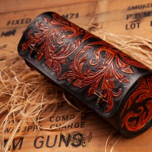 Leather Motorcycle Tool Bag / Leather Motorcycle Tool Roll Bag / Leather Motorcycle Fork Bag / Leather Motorcycle Accessory