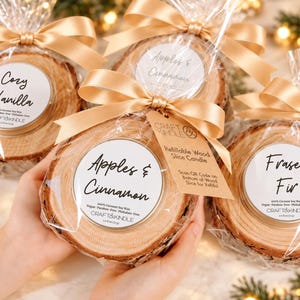 Gift Wrapped Christmas Gifts • Bulk Employee Gifts • Corporate Gifts • Client Gifts • Holiday Party Favors • Personalized Candle Favors