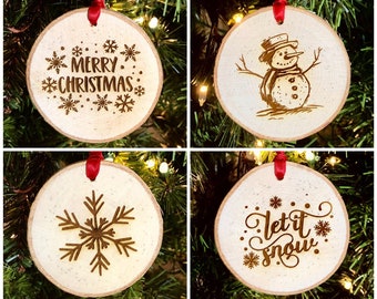 unique christmas ornaments etsy