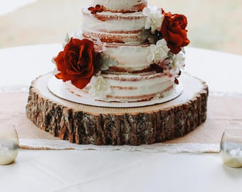 Rustic Wedding Cake Stand Etsy