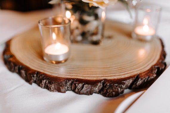 Set Of 10 12 Inch Wood Slices Wedding Centerpieces Wood Etsy