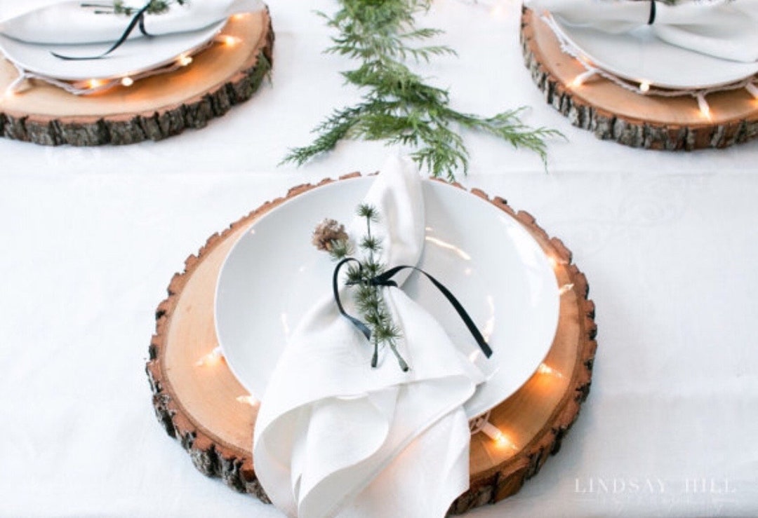 Fully Dried Tree Slices for Wedding Centerpieces. Choice of 7 Sizes (Price  for 8)