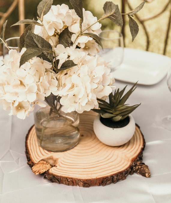 Wood Centerpieces Perfect for Rustic Wedding Theme